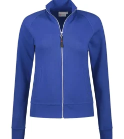 Mäntel & Jacken*SANTINO Anna Damen Sweat-Jacke mit Baumwollanteil dünne Übergangs-Jacke 280 gr/m2 Blau