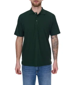 Hemden & Poloshirts*SANTINO Cws Herren schlichtes Polo-Shirt mit Baumwollanteil Kurzarm-Shirt Dunkelgrün