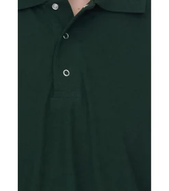 Hemden & Poloshirts*SANTINO Cws Herren schlichtes Polo-Shirt mit Baumwollanteil Kurzarm-Shirt Dunkelgrün