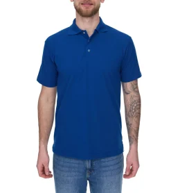 Hemden & Poloshirts*SANTINO Cws Herren schlichtes Polo-Shirt mit Baumwollanteil Kurzarm-Shirt Blau
