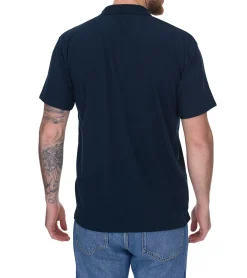 Hemden & Poloshirts*SANTINO Cws Herren schlichtes Polo-Shirt mit Baumwollanteil Kurzarm-Shirt Dunkelblau