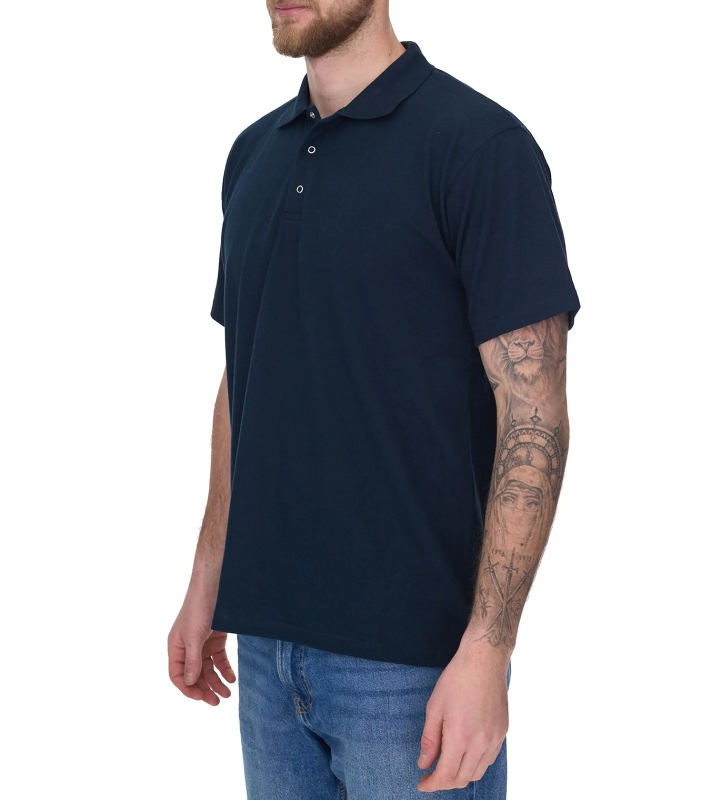 Hemden & Poloshirts*SANTINO Cws Herren schlichtes Polo-Shirt mit Baumwollanteil Kurzarm-Shirt Grün, Weiß, Blau oder Rot