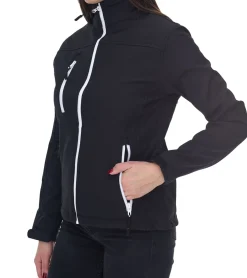 Mäntel & Jacken*SANTINO Damen wasserabweisende Softshell-Jacke Outdoor-Jacke Alltags-Jacke 1018505 Schwarz