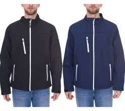 Jacken & Mäntel*SANTINO Herren Softshell-Jacke wasserabweisende Outdoor-Jacke Alltags-Jacke in Blau oder Schwarz