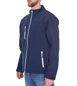 Jacken & Mäntel*SANTINO Herren Softshell-Jacke wasserabweisende Outdoor-Jacke Alltags-Jacke in Blau oder Schwarz