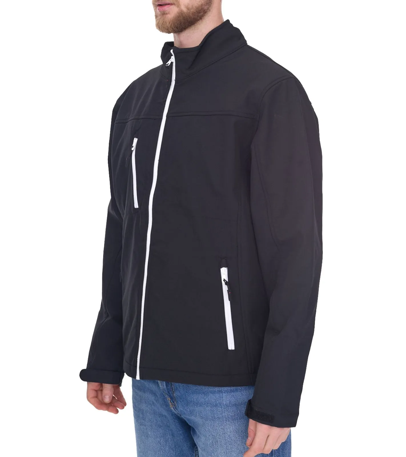 Jacken & Mäntel*SANTINO Herren Softshell-Jacke wasserabweisende Outdoor-Jacke Alltags-Jacke in Blau oder Schwarz