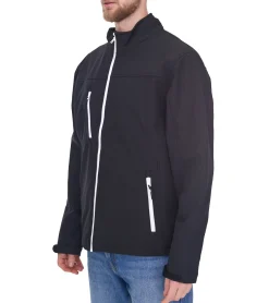 Jacken & Mäntel*SANTINO Herren wasserabweisende Softshell-Jacke Outdoor-Jacke Alltags-Jacke 6201401019 Schwarz