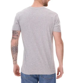 T-Shirts & Tank Tops|Tops & T-Shirts*SANTINO Jaro T-Shirt aus Bio-Baumwolle Kurzarm-Shirt Basic-Shirt meliert 160 gr/m2 Grau Damen