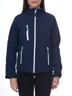 Mäntel & Jacken|Jacken & Mäntel*SANTINO Softshell-Jacke wasserabweisende Outdoor-Jacke für Damen oder Herren Alltags-Jacke in Blau oder Schwarz