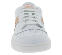 Sneaker & Turnschuhe*Saucony Jazz Court Damen Turnschuhe Echtleder mit EVA Zwischensohle S60759-8 Weiß/Rosa