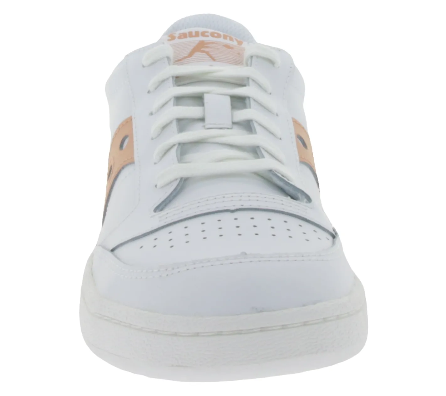 Sneaker & Turnschuhe*Saucony Jazz Court Damen Turnschuhe Echtleder mit EVA Zwischensohle S60759-8 Weiß/Rosa