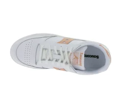 Sneaker & Turnschuhe*Saucony Jazz Court Damen Turnschuhe Echtleder mit EVA Zwischensohle S60759-8 Weiß/Rosa