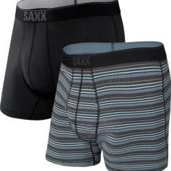 Unterwäsche|Unterwäsche & Socken*Saxx Underwear Herren Kurze Unterhosen Quest Boxer 2er Pack Schwarz