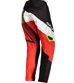 Sportunterbekleidung|Radsport*SCOTT Pant 350 Herren Moto-Cross Hose Motorsport-Kleidung mit Unterschenkel-Manschette 263432 1018 Rot/Schwarz/Gelb/Weiß