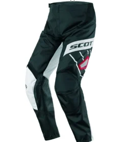 Sportunterbekleidung|Radsport*SCOTT Pant 350 Herren Moto-Cross Hose Motorsport-Kleidung mit Unterschenkel-Manschette 246911 1018 Schwarz/Weiß/Rot