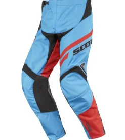 Sportunterbekleidung|Radsport*SCOTT Pant 350 Herren Moto-Cross Hose Motorsport-Kleidung mit Unterschenkel-Manschette 240919 1454 Hellblau/Orange/Schwarz