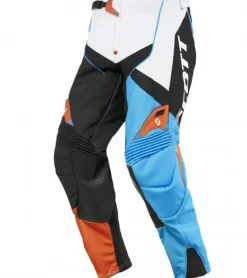 Sportunterbekleidung|Radsport*SCOTT Pant 450 Herren Moto-Cross Hose Motorsport-Kleidung mit vergrößertem Kniebereich 240920 1004 Schwarz/Blau/Weiß/Orange