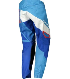 Sportunterbekleidung|Radsport*SCOTT Pant 350 Herren Moto-Cross Hose Motorsport-Kleidung mit Unterschenkel-Manschette 263432 1006 Blau/Weiß/Rot