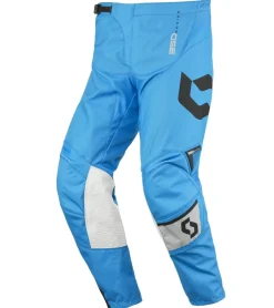 Sportunterbekleidung|Radsport*SCOTT Pant 350 Herren Moto-Cross Hose Motorsport-Kleidung mit Unterschenkel-Manschette 240917 1100 Hellblau/Grau