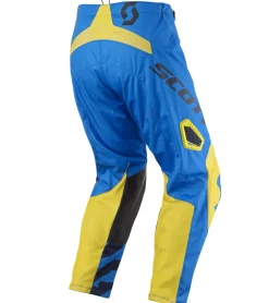 Sportunterbekleidung|Radsport*SCOTT Pant 350 Kinder Moto-Cross Hose Motorsport-Kleidung mit Unterschenkel-Manschette 246915 1054 Blau/Gelb