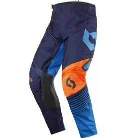 Sportunterbekleidung|Radsport*SCOTT Pant 350 Kinder Moto-Cross Hose Motorsport-Kleidung mit Unterschenkel-Manschette 246916 1454 Blau/Orange