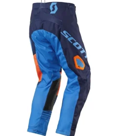 Sportunterbekleidung|Radsport*SCOTT Pant 350 Kinder Moto-Cross Hose Motorsport-Kleidung mit Unterschenkel-Manschette 246916 1454 Blau/Orange