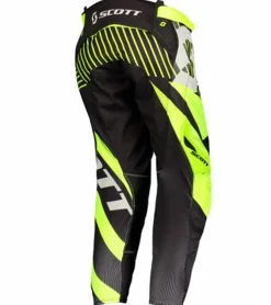 Sportunterbekleidung|Radsport*SCOTT Pant 450 Patchwork Herren Moto-Cross Hose Motorsport-Kleidung mit vergrößertem Kniebereich 263436 1040 Schwarz/Neongelb