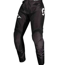 Sportunterbekleidung|Radsport*SCOTT Pant 350 Swap Herren Moto-Cross Hose Motorsport-Kleidung mit Leder-Knie 279170 1007 Schwarz/Weiß