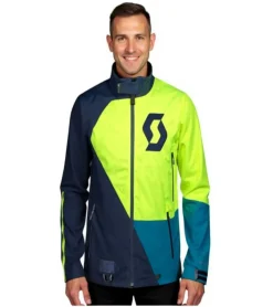 Sportoberbekleidung|Radsport*SCOTT RCX-I Dryo Herren Schneemobil-Jacke Winter-Outdoor-Jacke mit Schneemanschette 278412 6767 Blau/Neongelb