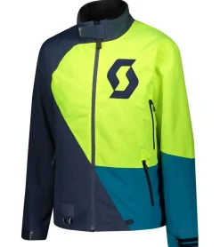 Sportoberbekleidung|Radsport*SCOTT RCX-I Dryo Herren Schneemobil-Jacke Winter-Outdoor-Jacke mit Schneemanschette 278412 6767 Blau/Neongelb