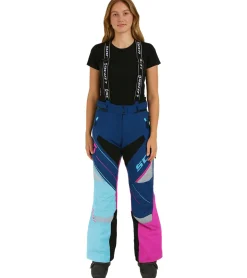 Sportunterbekleidung|Radsport*SCOTT Shell Pro Damen Moto-Cross Latz-Hose Motorsport-Kleidung wasserdichte Softshell-Hose 245006 5340 Blau/Pink