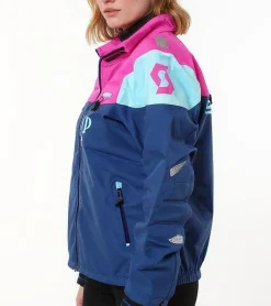 Sportoberbekleidung|Radsport*SCOTT Shell Pro Damen Moto-Cross Jacke Bike-Jacke mit Dryosphere Membran Softshell-Jacke 245005 Blau/Orange oder Pink/Blau