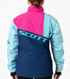 Sportoberbekleidung|Radsport*SCOTT Shell Pro Damen Moto-Cross Jacke Bike-Jacke mit Dryosphere Membran Softshell-Jacke 245005 Blau/Orange oder Pink/Blau