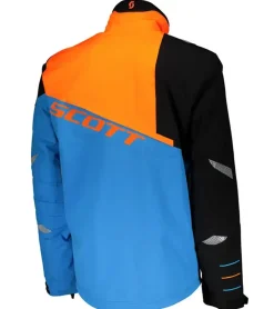 Sportoberbekleidung|Radsport*SCOTT Shell Pro Herren Moto-Cross Jacke Bike-Jacke mit Dryosphere Membran Softshell-Jacke 245000 5726 Blau/Orange