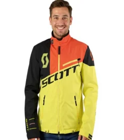 Sportoberbekleidung|Radsport*SCOTT Shell Pro Herren Moto-Cross Jacke Bike-Jacke mit Dryosphere Membran Softshell-Jacke 245000 5132 Gelb/Schwarz/Orange