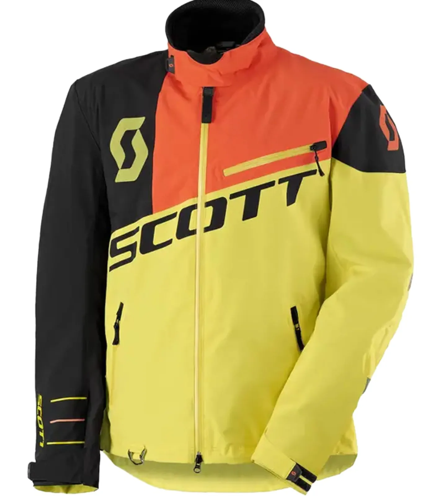 Sportoberbekleidung|Radsport*SCOTT Shell Pro Herren Moto-Cross Jacke Bike-Jacke mit Dryosphere Membran Softshell-Jacke 245000 5132 Gelb/Schwarz/Orange