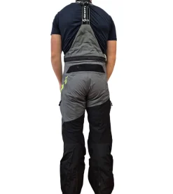 Sportunterbekleidung|Radsport*SCOTT Shell Pro Herren Moto-Cross Latz-Hose Motorsport-Kleidung wasserdichte Softshell-Hose 245001 5731 Schwarz/Grün/Grau