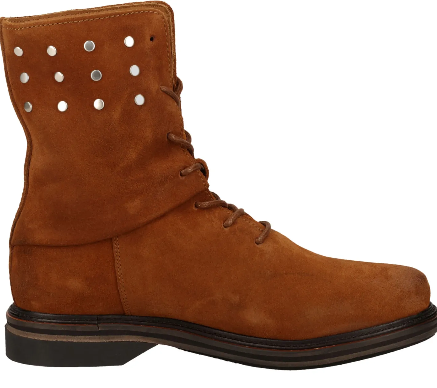 Boots & Stiefel*SHABBIES Amsterdam Damen Stiefel Echtleder-Schuhe Stiefeletten Schnür-Schuhe 185020012 Braun