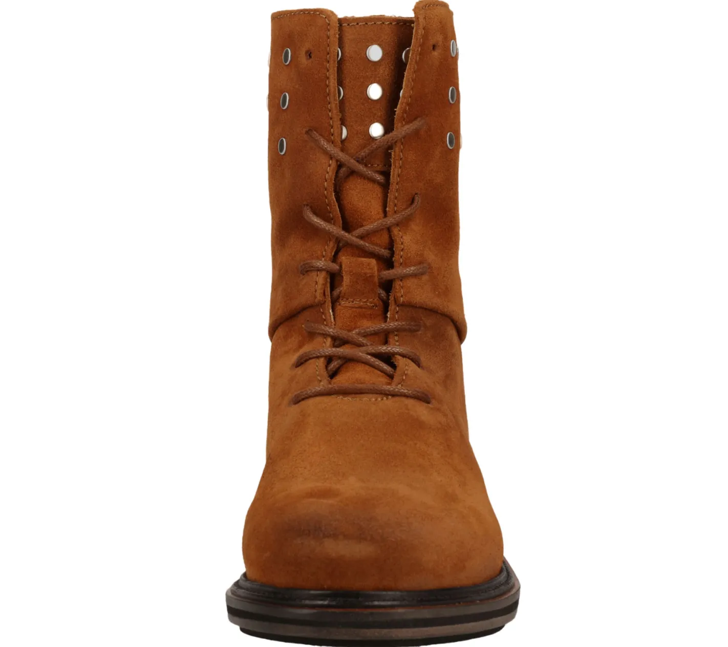 Boots & Stiefel*SHABBIES Amsterdam Damen Stiefel Echtleder-Schuhe Stiefeletten Schnür-Schuhe 185020012 Braun