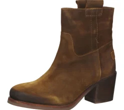 Boots & Stiefel*SHABBIES Amsterdam Damen Stiefel Echtleder-Schuhe Stiefeletten Schlupf-Schuhe 182020314 Braun