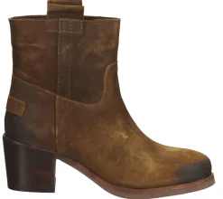 Boots & Stiefel*SHABBIES Amsterdam Damen Stiefel Echtleder-Schuhe Stiefeletten Schlupf-Schuhe 182020314 Braun