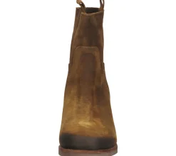 Boots & Stiefel*SHABBIES Amsterdam Damen Stiefel Echtleder-Schuhe Stiefeletten Schlupf-Schuhe 182020314 Braun