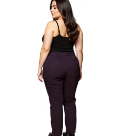 Große Größen|Hosen & Jeans*sheego Bengalin Stretchhose moderne Damen Freizeit-Hose Kurzgröße Große Größen 133991 Weinrot