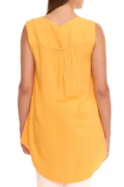 Tops & T-Shirts*sheego Damen Blusen-Top mit Bindeband Sommer-Shirt Große Größen 34143745 Aprikot