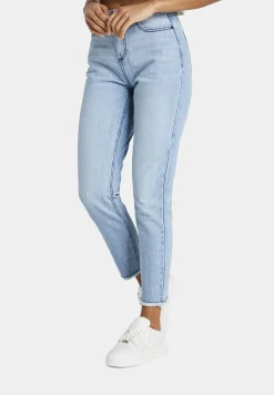 Hosen & Jeans*Sik Silk Distressed Mom Jeans blau