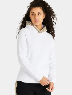 Sweater & Pullover*Sik Silk Eminent Loopback Overhead Hoodie weiß