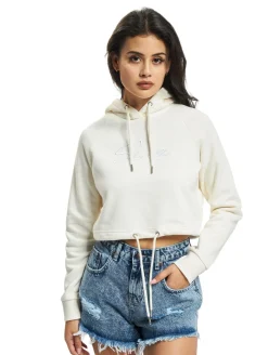 Sweater & Pullover*Sik Silk Essential Cropped Hoodie beige