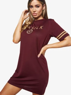 Kleider*Sik Silk Mesh Kleid rot