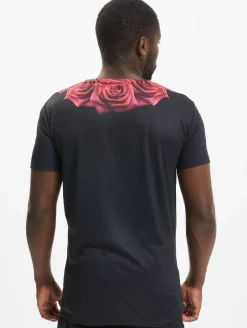 T-Shirts & Tank Tops*Sik Silk Rose T-Shirt schwarz