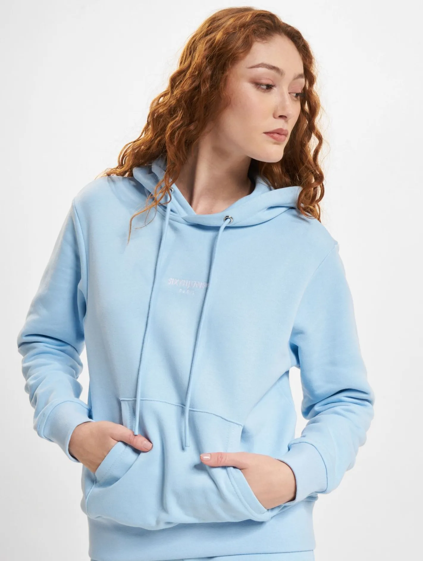 Sweater & Pullover*Sixth June Classic Embroidery Hoodies hellblau